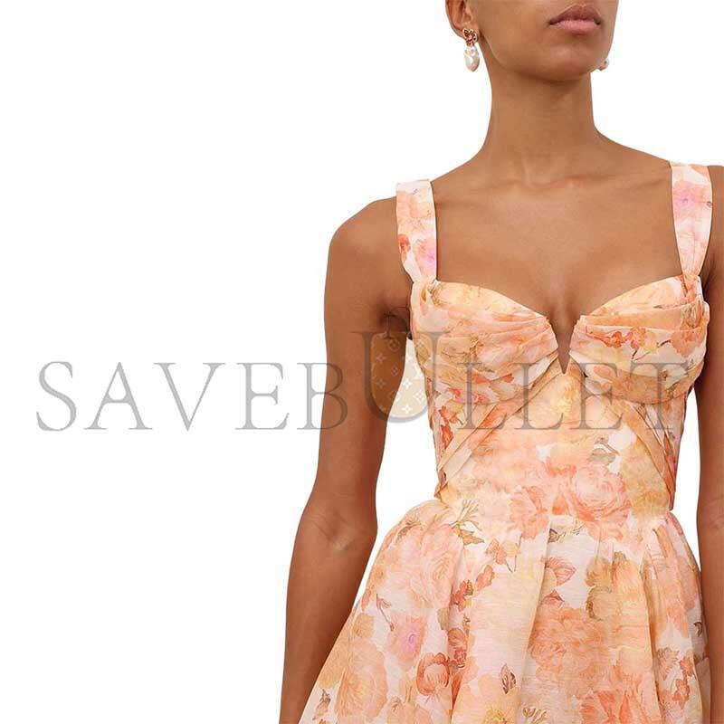 ZIMMERMANN REBELLION DRAPE MIDI DRESS 6847DC261